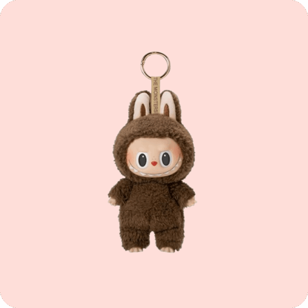 Labubu Keychain Tasty Macarons Chestnut Cocoa